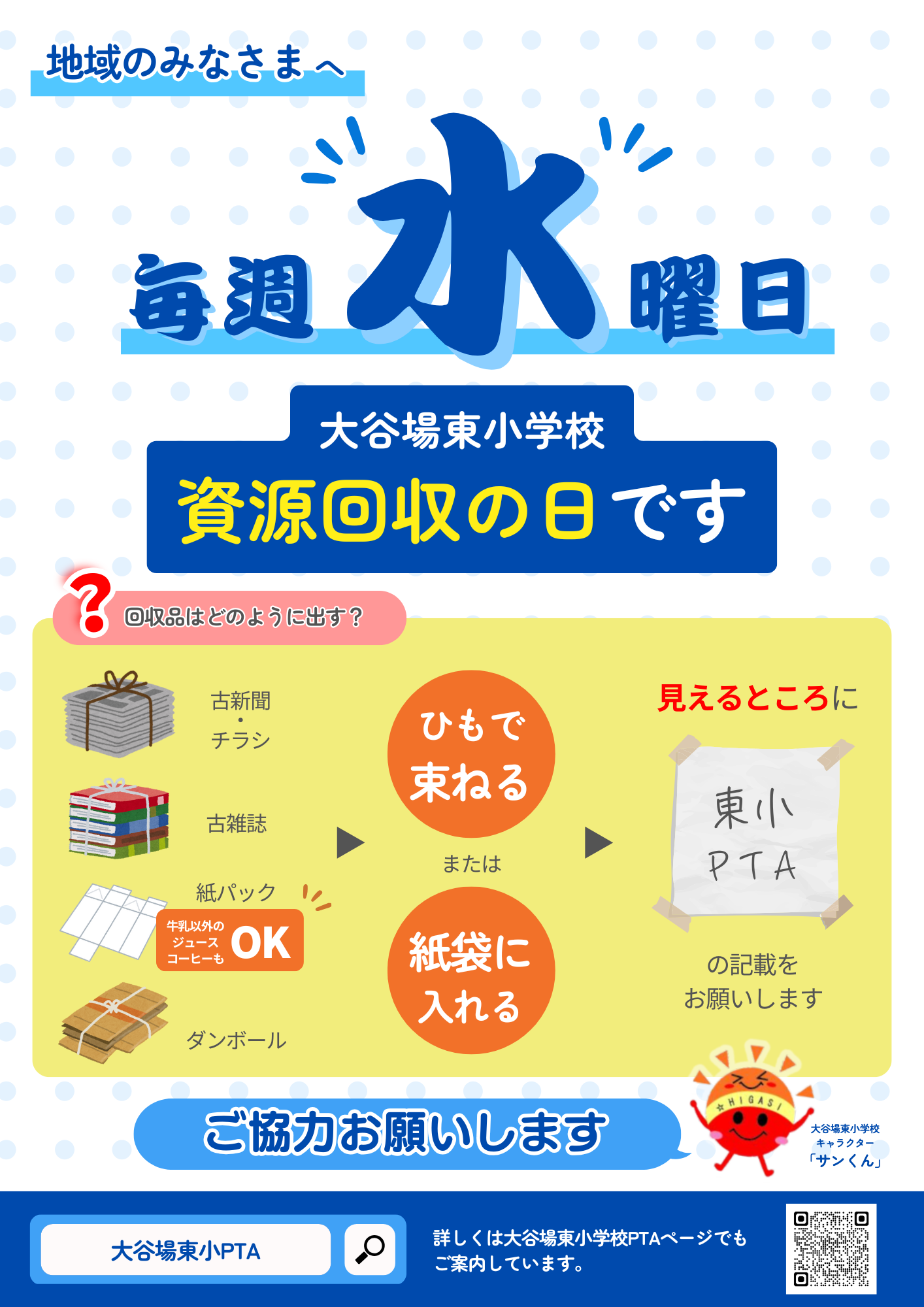 毎週水曜日は「資源回収の日」！